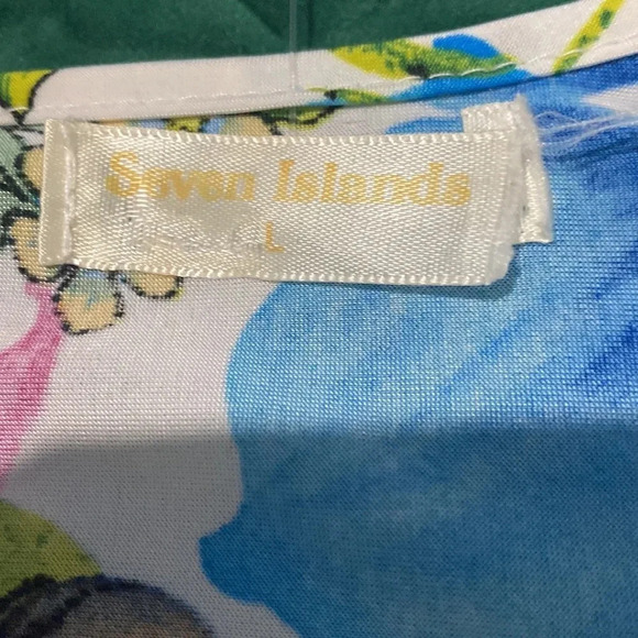 Long Floral Maxi Dress  by Seven Island - Size Large - Picture 11 of 11